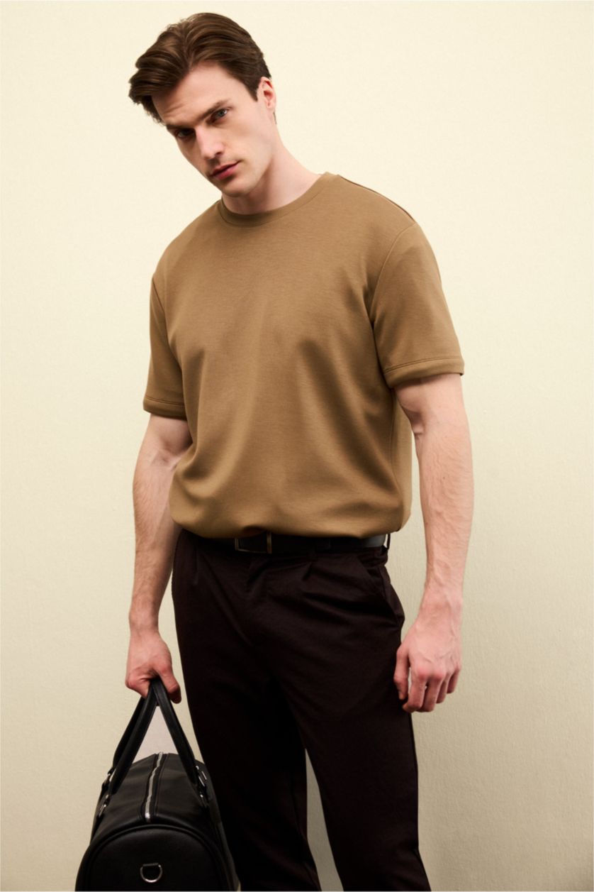 MAN Teak Regular Fit Crew Neck Short Sleeve T-Shirt