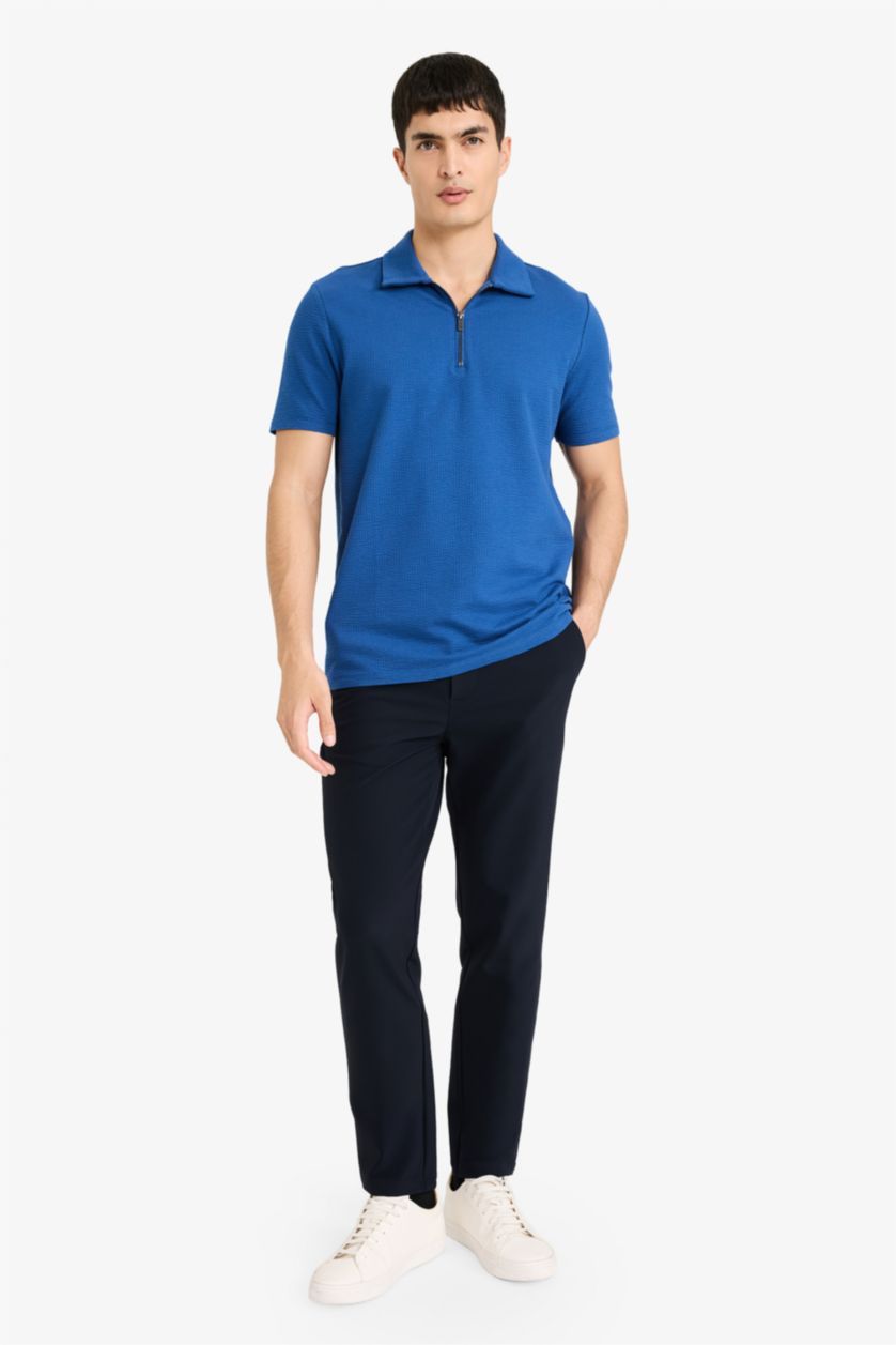 MAN Indigo تيشيرت بولو نص كم قصة عادية وسوسته