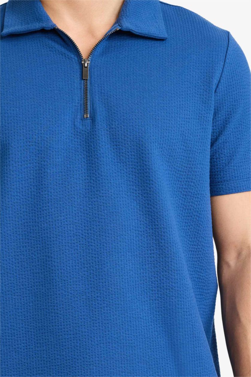 MAN Indigo تيشيرت بولو نص كم قصة عادية وسوسته