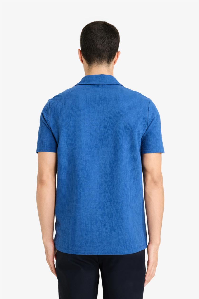 MAN Indigo تيشيرت بولو نص كم قصة عادية وسوسته