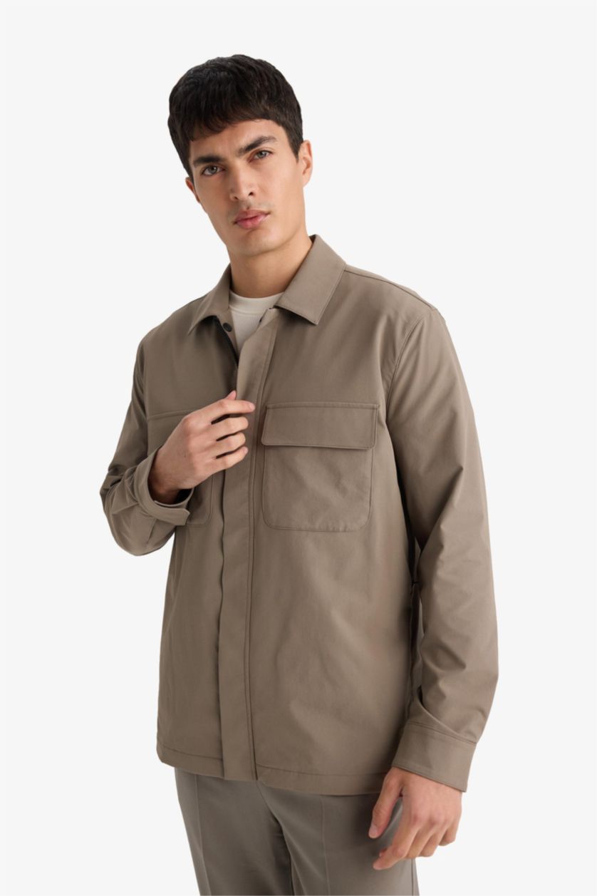 MAN Teak Regular Fit Long Sleeve Overshirt