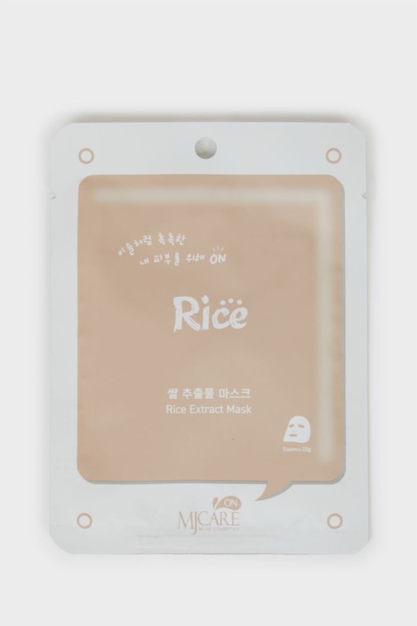 Kadın Açık Kahve Mjcare On Rice Extract Mask 22gr – Pirinç Özlü Aydınlatıcı & Nemlendirici Yüz Maskesi