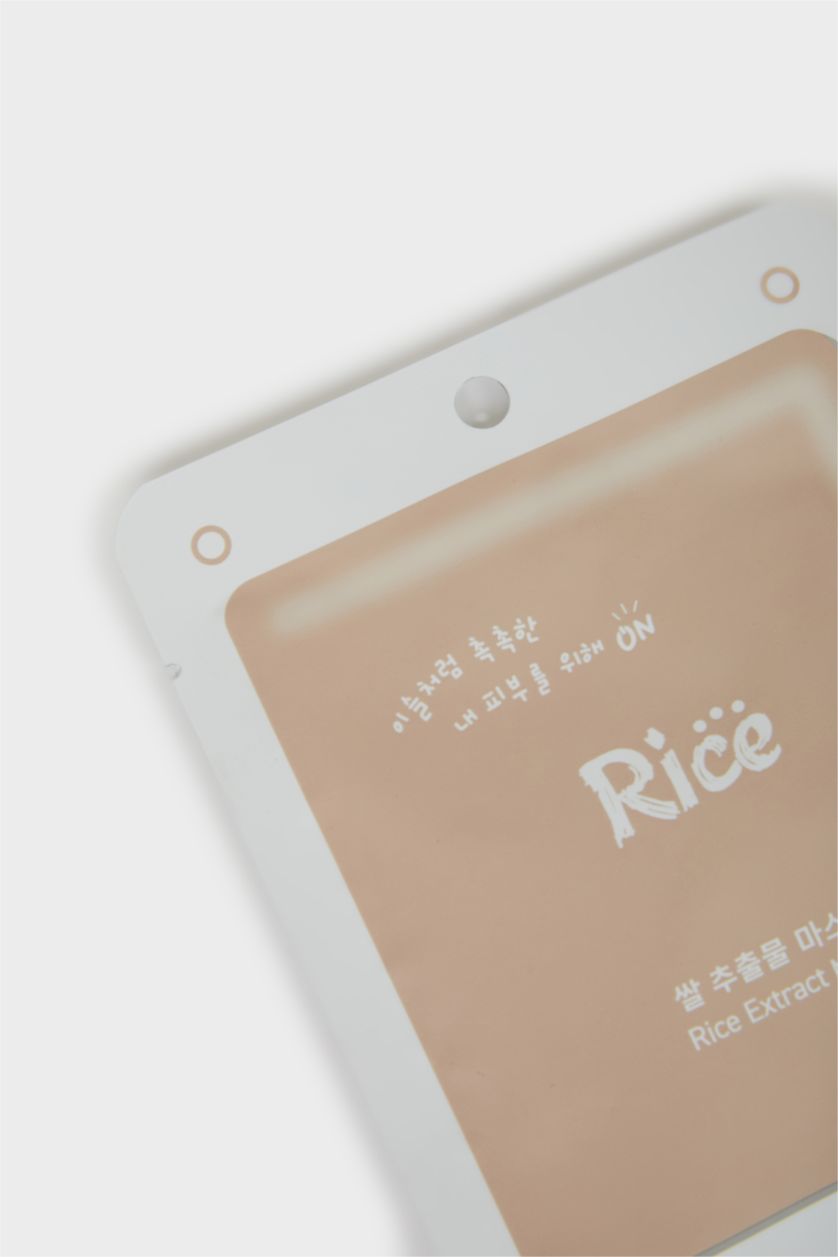 Kadın Açık Kahve Mjcare On Rice Extract Mask 22gr – Pirinç Özlü Aydınlatıcı & Nemlendirici Yüz Maskesi