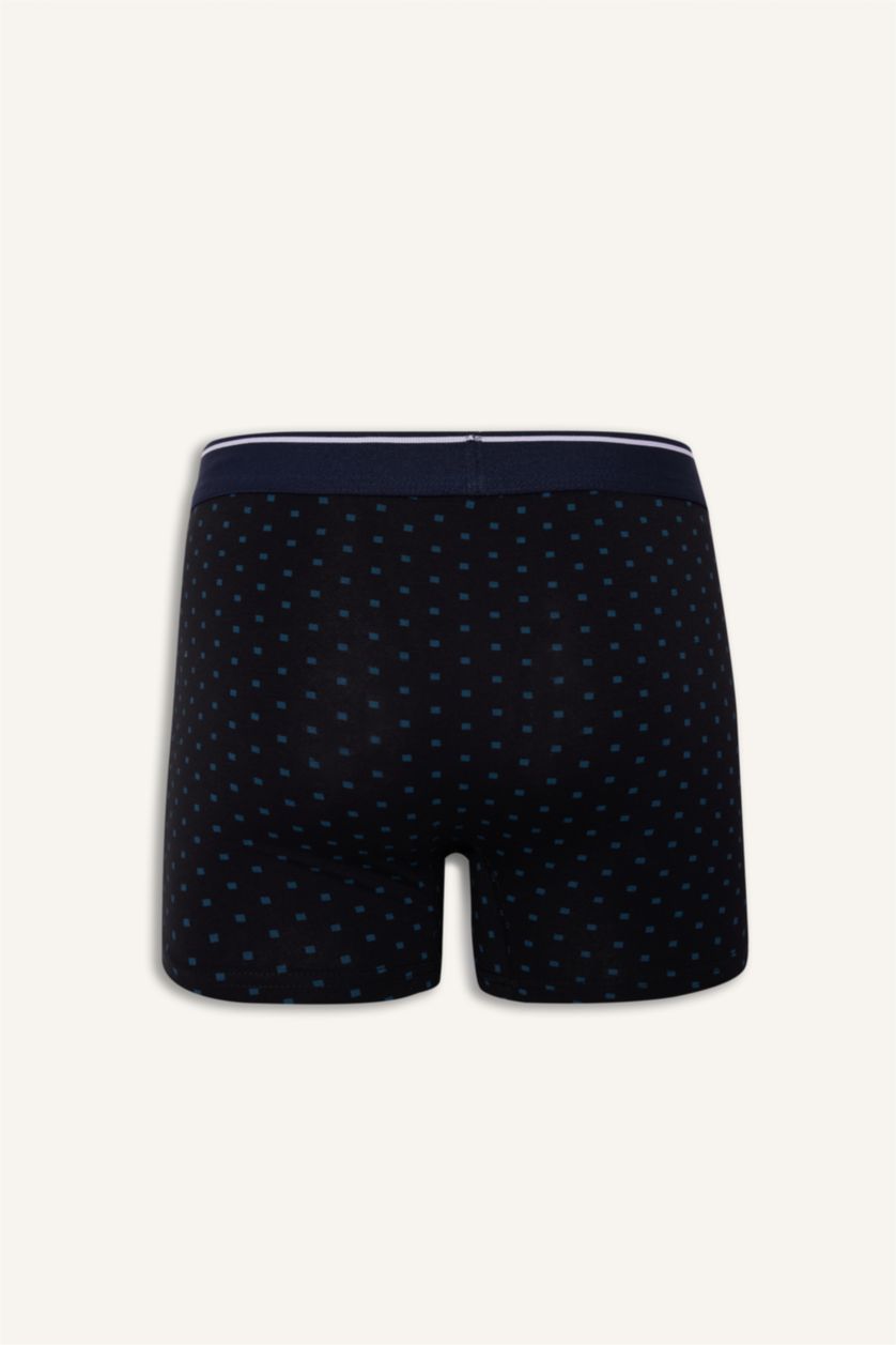 رجال كحلي بوكسر قصة عادية منقط - 3 قطع