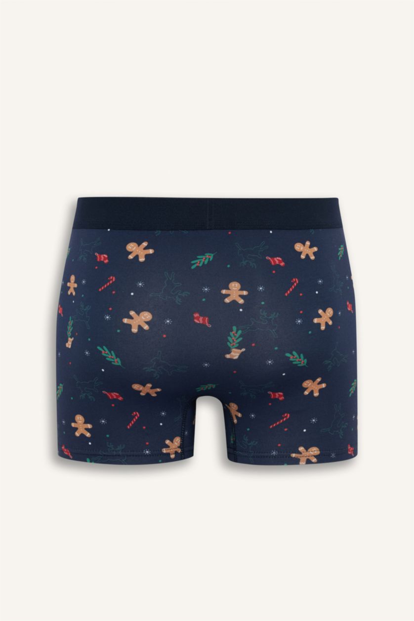 رجال كحلي بوكسر قصة عادية بطبعة كريسماس