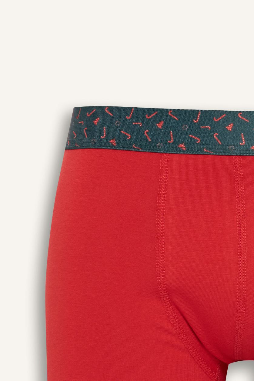 Erkek Lacivert Regular Fit 3'lü Boxer