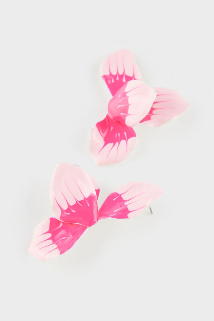 Kadın Açık Pembe Kadın Pembe Çiçek Küpe