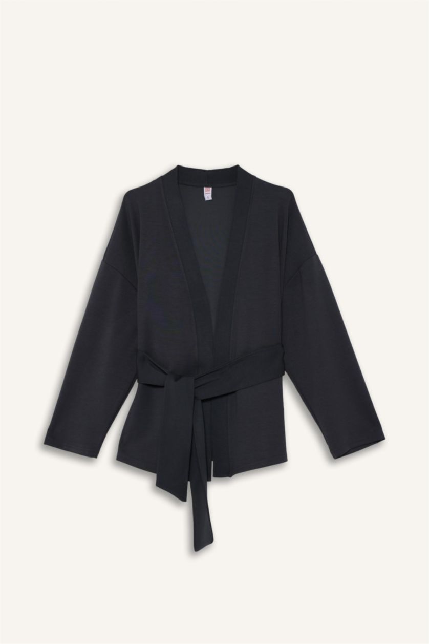 حريمي أنثرا جاكيت كيمونو بحزام