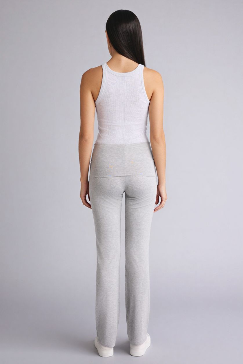 Woman Grey Melange Flare Fall in Love