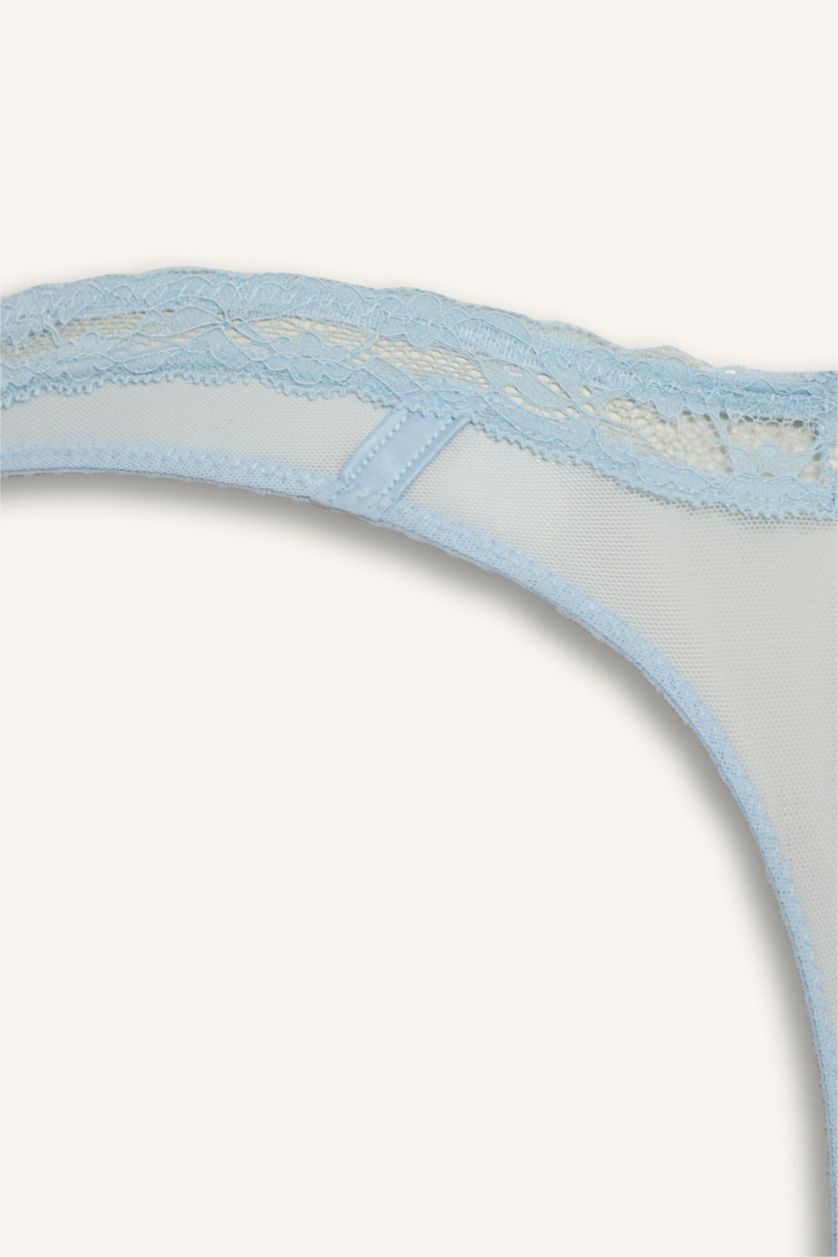 Kadın Açık Mavi Dantelli Külot