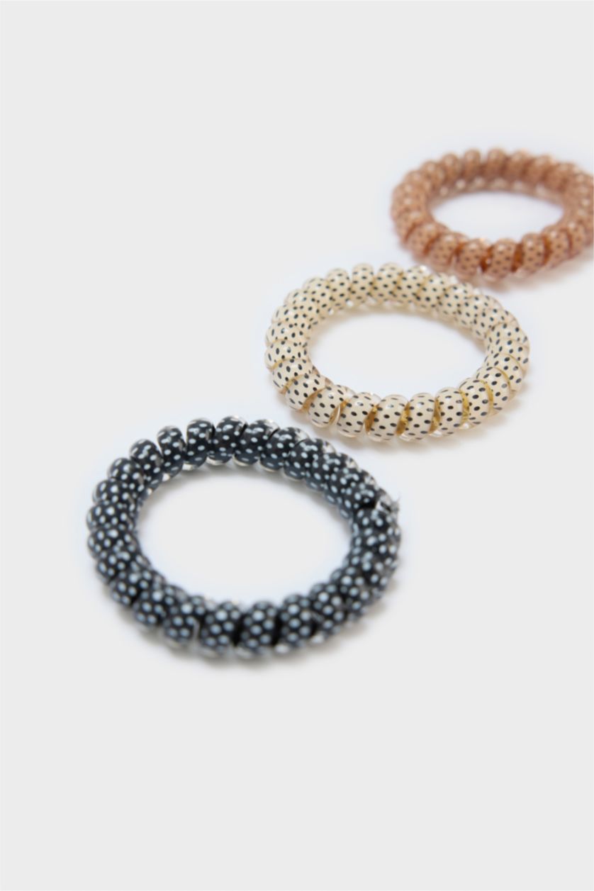 Kadın Karma Kadın 3'lü Spiral Lastik Toka