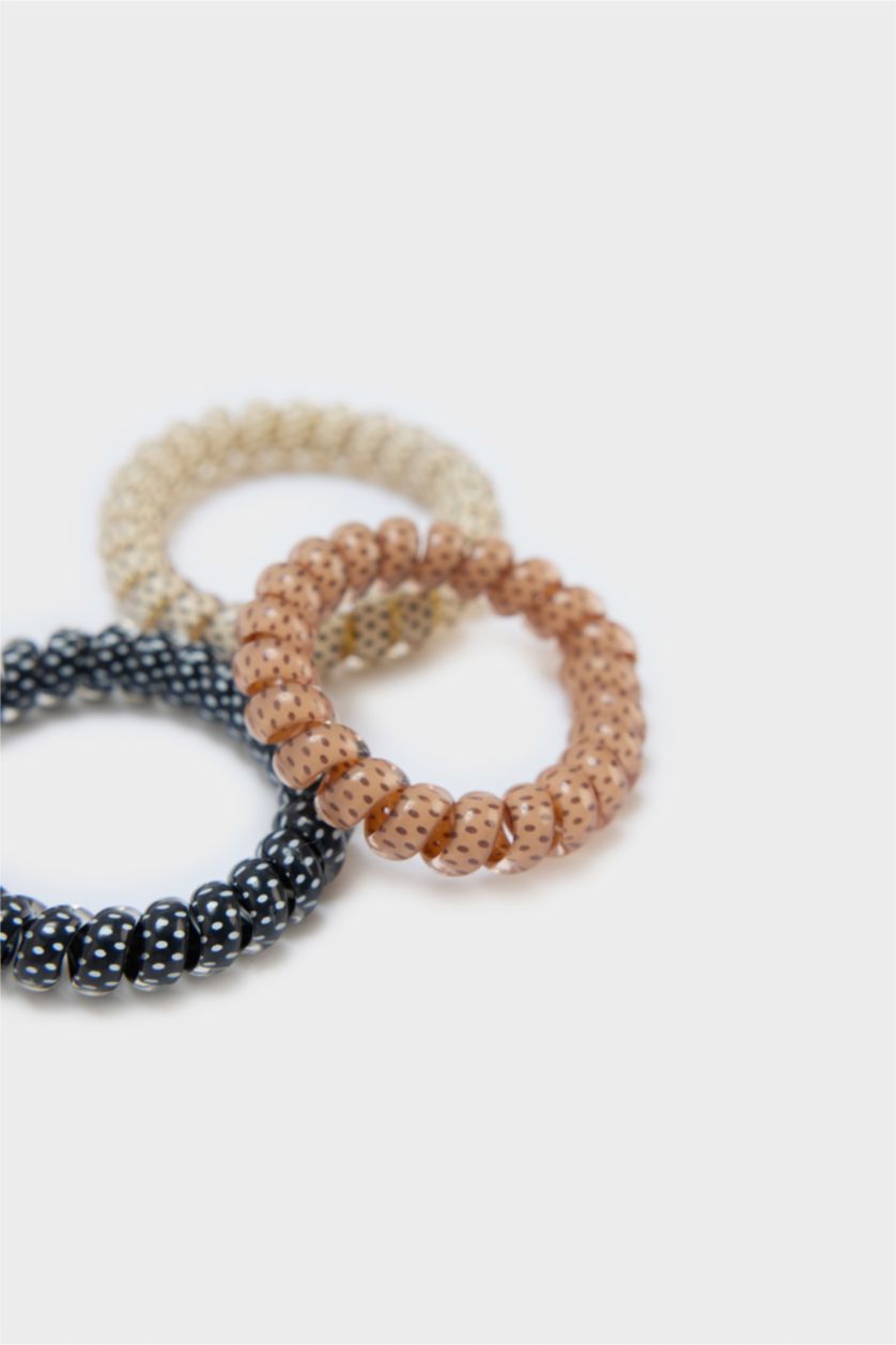 Kadın Karma Kadın 3'lü Spiral Lastik Toka