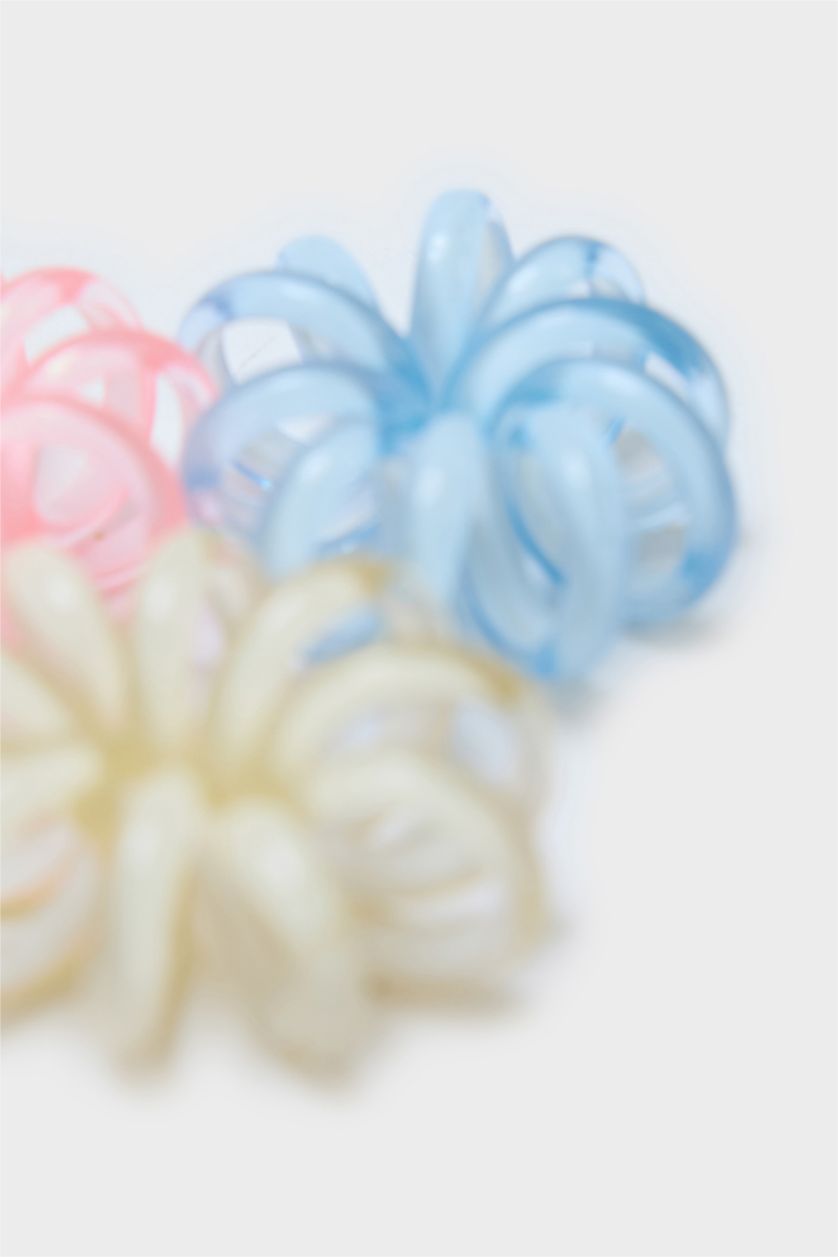 Kadın Karma Kadın 3'lü Spiral Lastik Toka