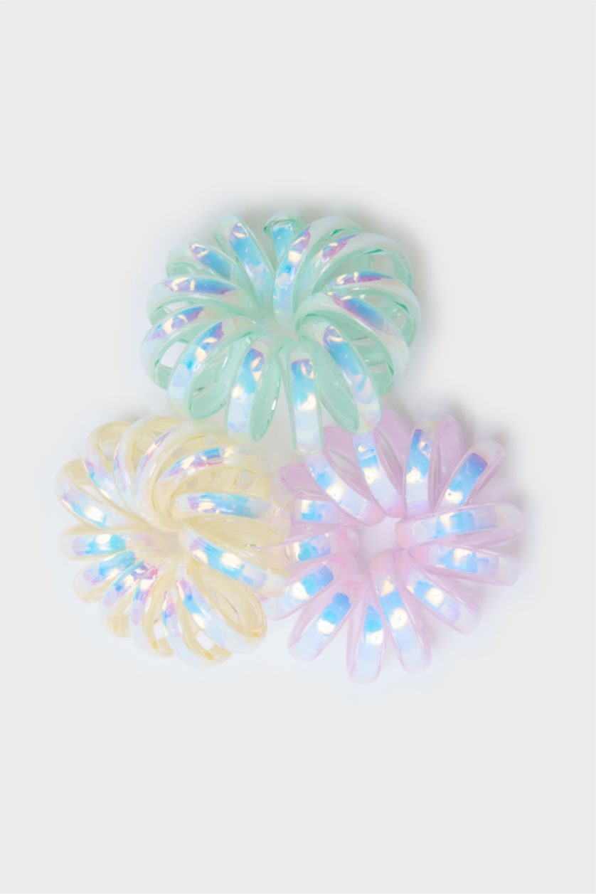 Kadın Karma Kadın 3'lü Spiral Lastik Toka