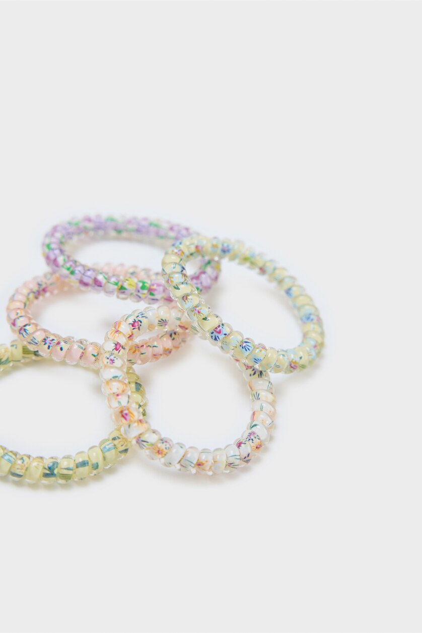 Kadın Karma Kadın 5'li Spiral Lastik Toka