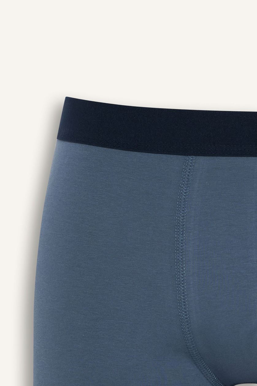 Erkek Lacivert Regular Fit 3'lü Boxer