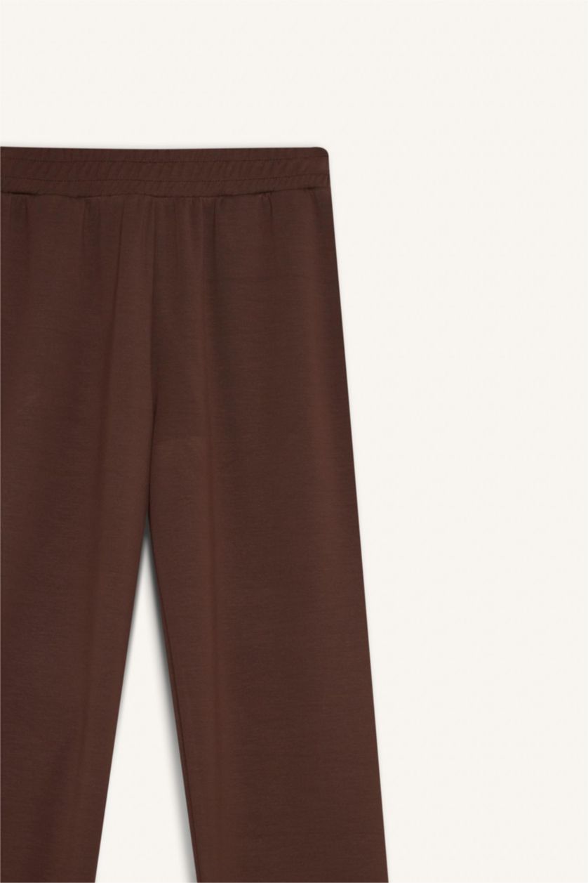 Kadın Kahve Modal Jogger Eşofman Altı