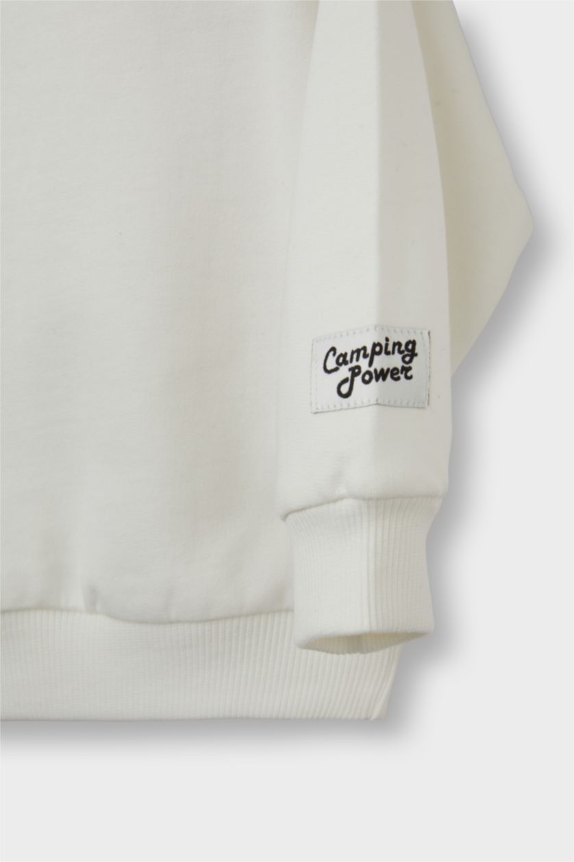 طفل صغير كحلي طقم بيبي اولادي سويت شيرت وسالوبيت - قطعتين