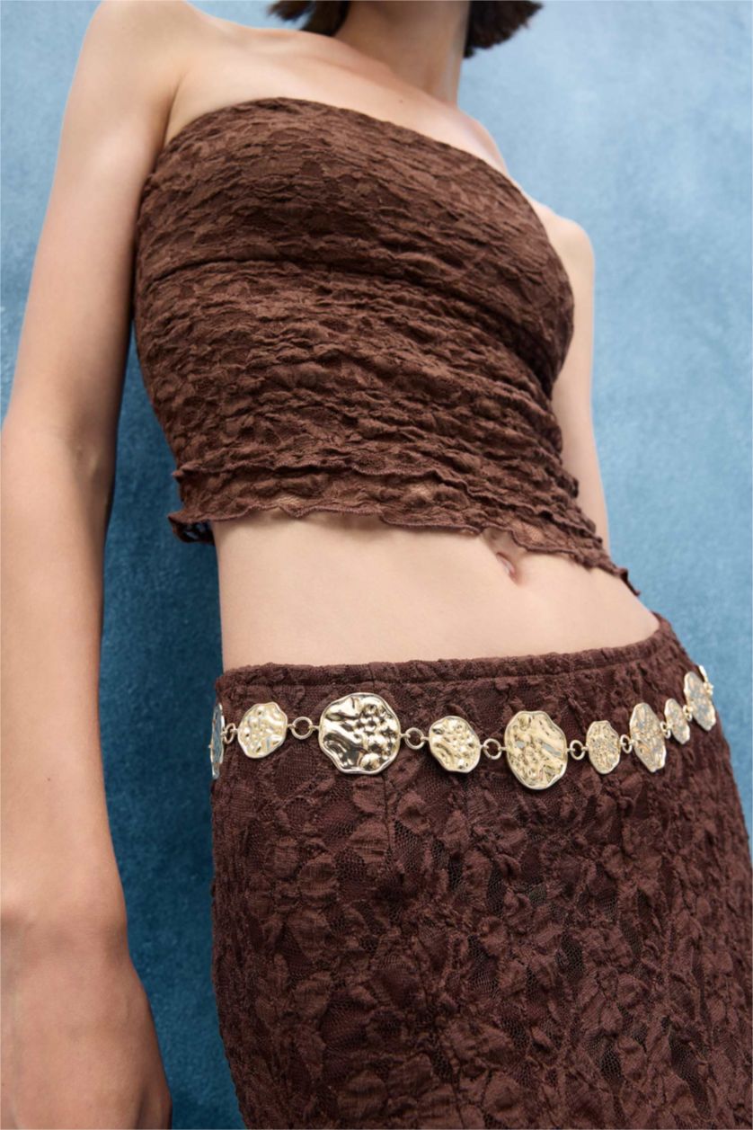 Kadın Altın Kadın Gold Bel Zinciri