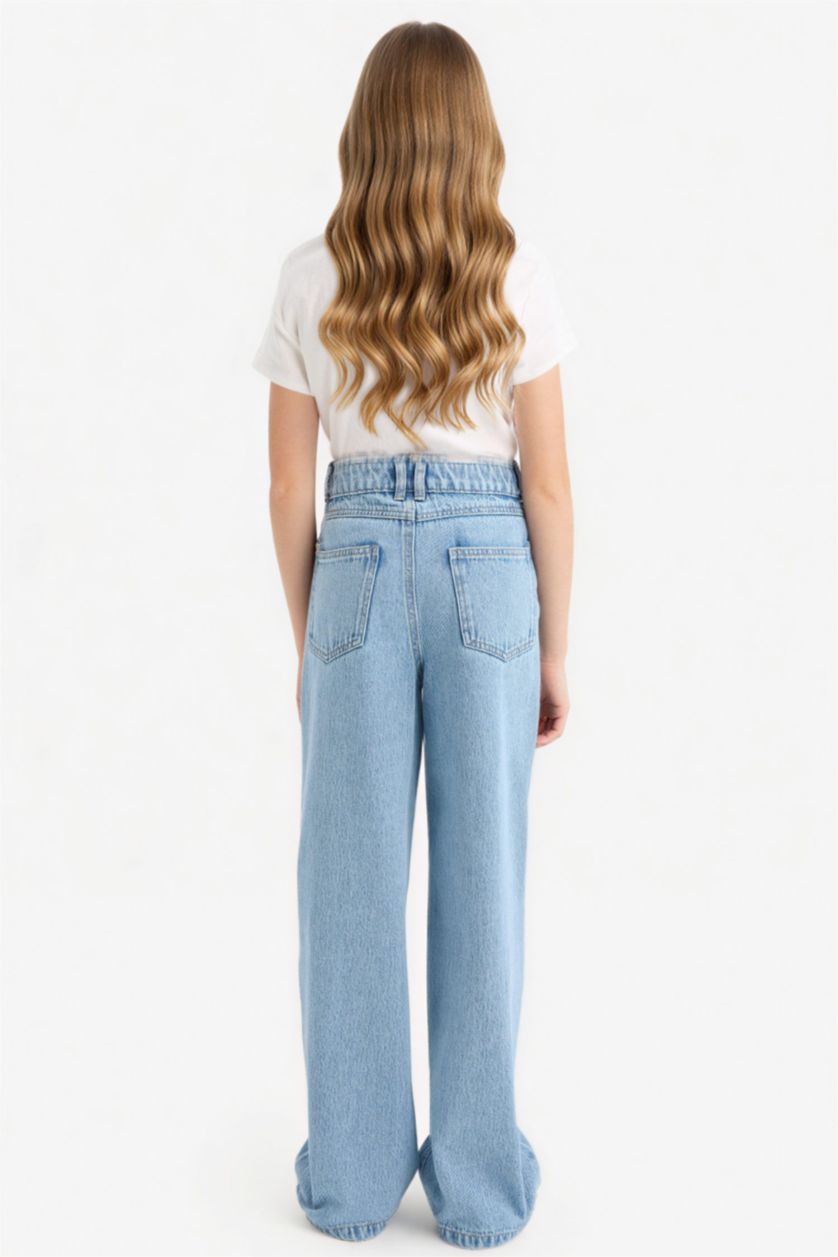 GIRLS & TEENS Light Blue Girl 90's Wide Leg Jeans