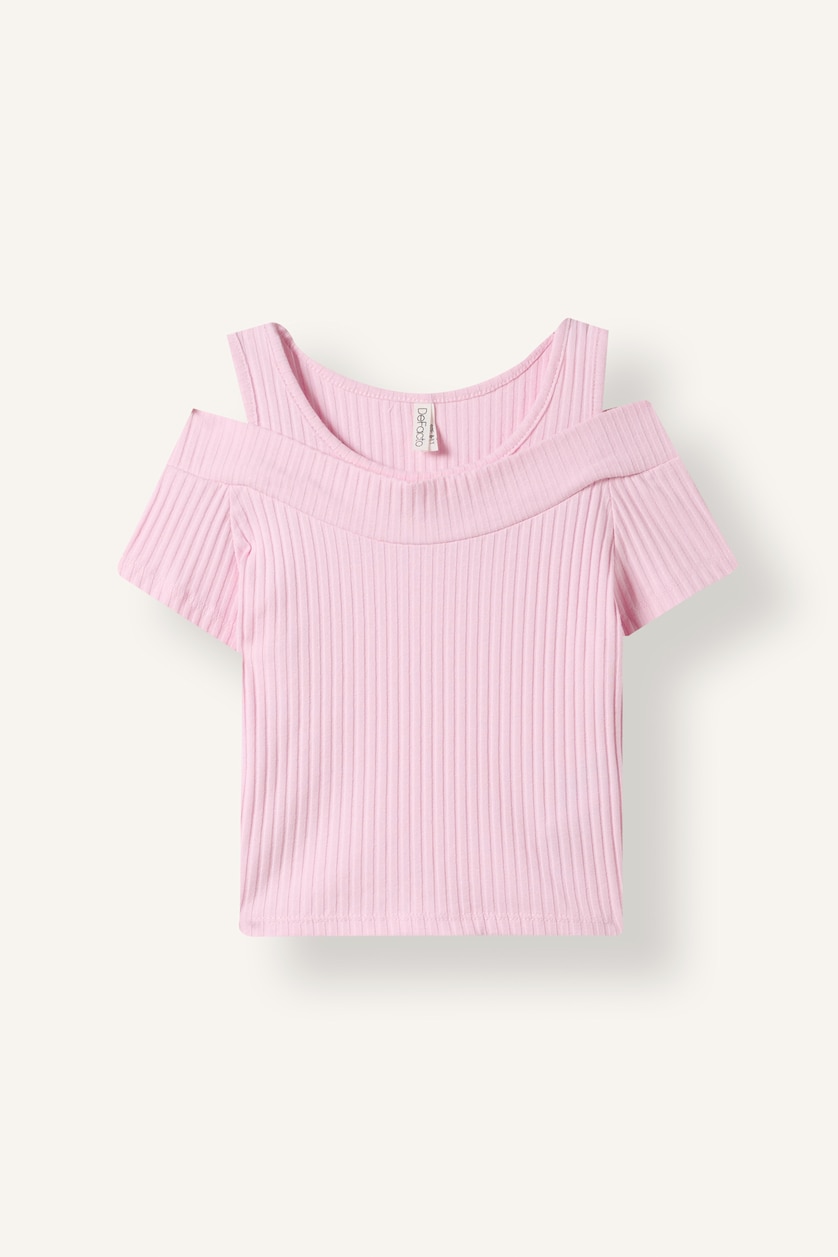 Young Girls - Teen Girls Light Pink Girl Short Sleeve T-Shirt