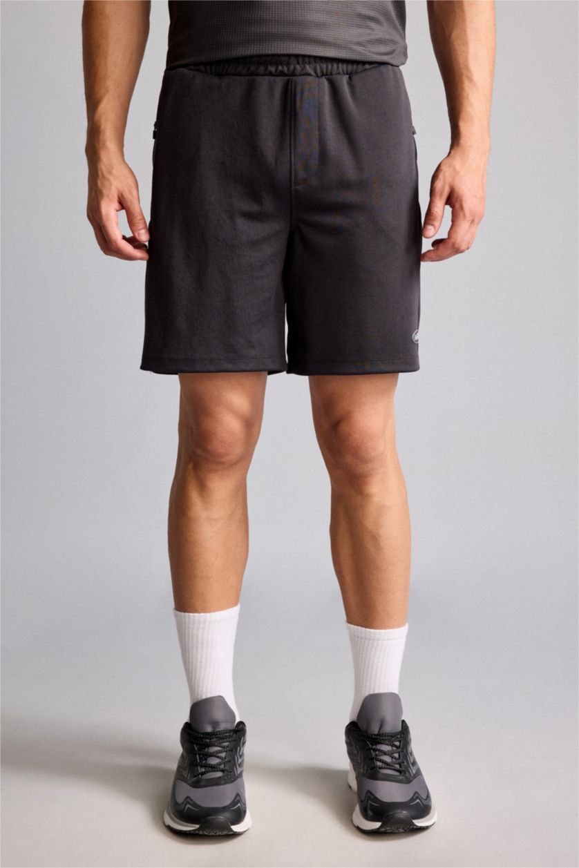 HOMME Anthracite Short de sport Coupe slim