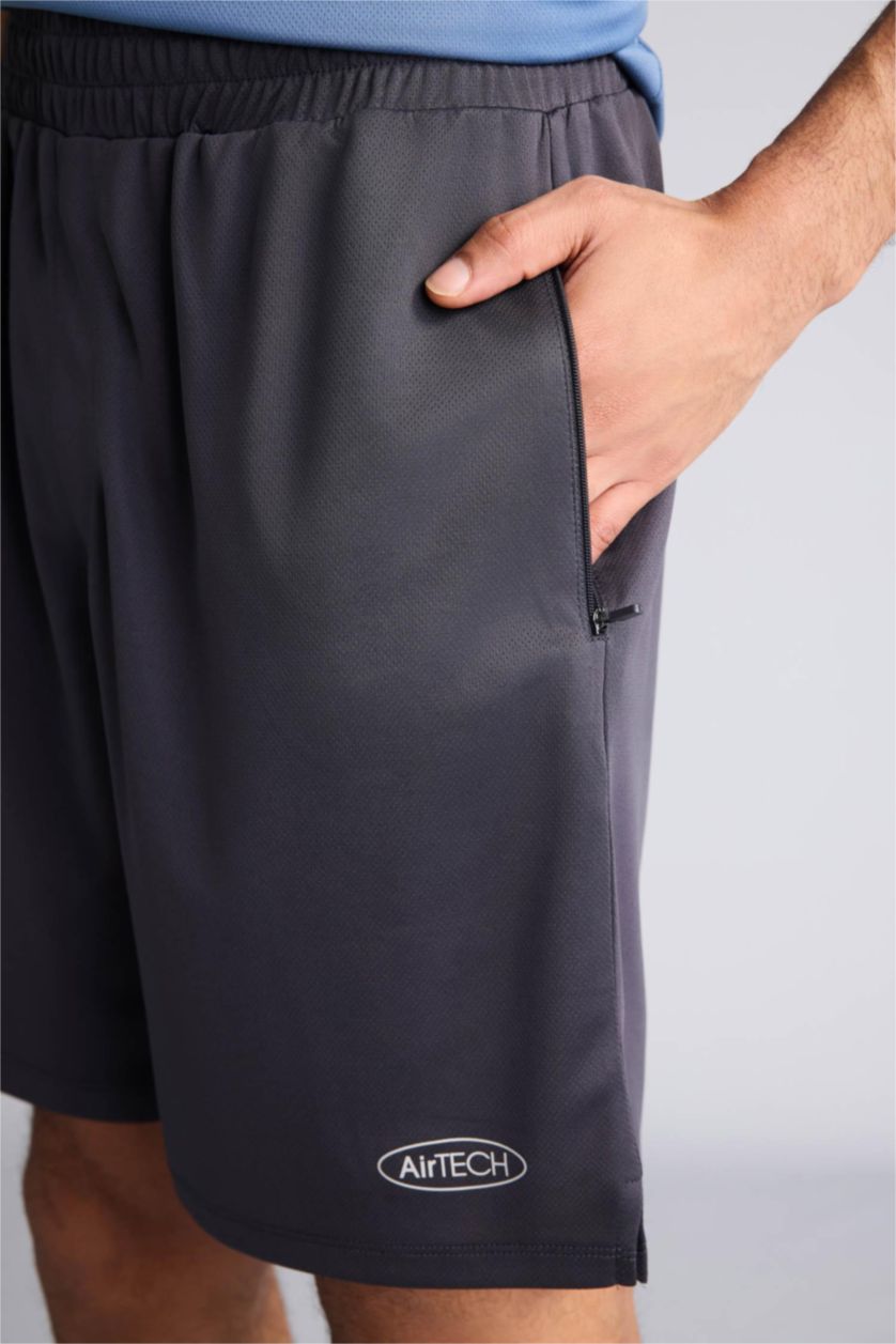 HOMME Anthracite Short de sport Coupe slim