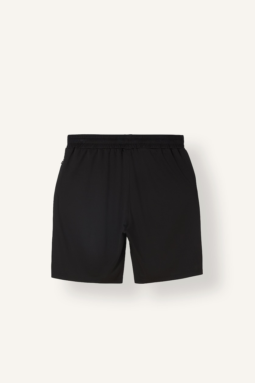 MAN Black Slim Fit Sports Shorts