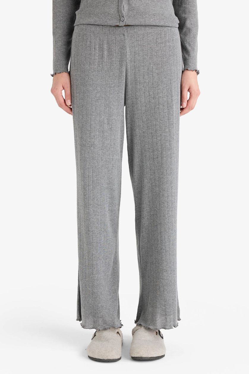 WOMAN Anthracite Fall in Love Regular Fit Top Bottoms 2 Piece Pajama Set