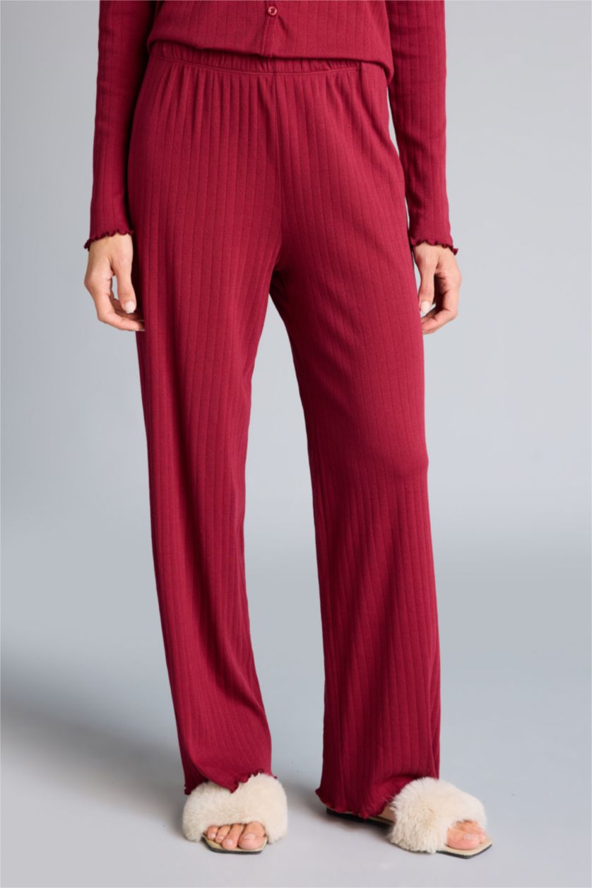 نساء خمري طقم بيجاما قصة عادية - قطعتين