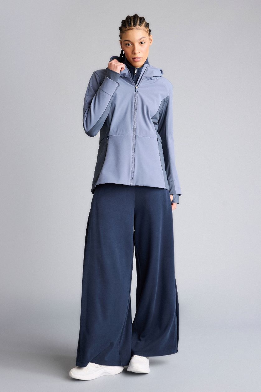 WOMAN Light Indigo Water Repellent Slim Fit Puffer Jacket