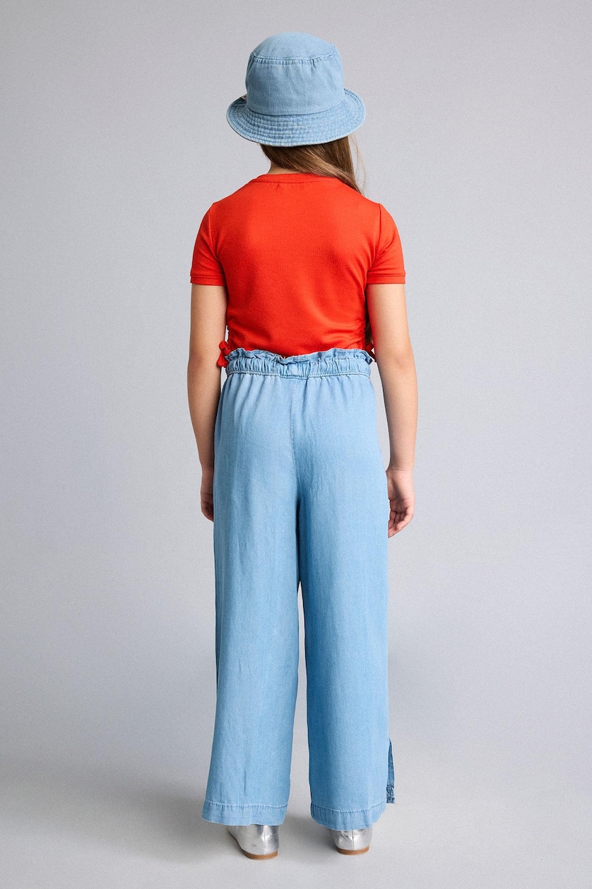 Young Girls - Teen Girls Light Blue Culotte Fit Jeans