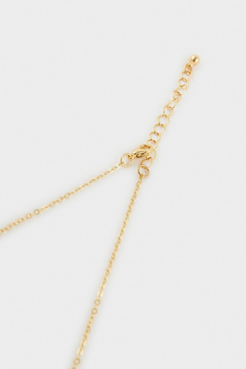 FEMME Altın Collier ovale pour femme