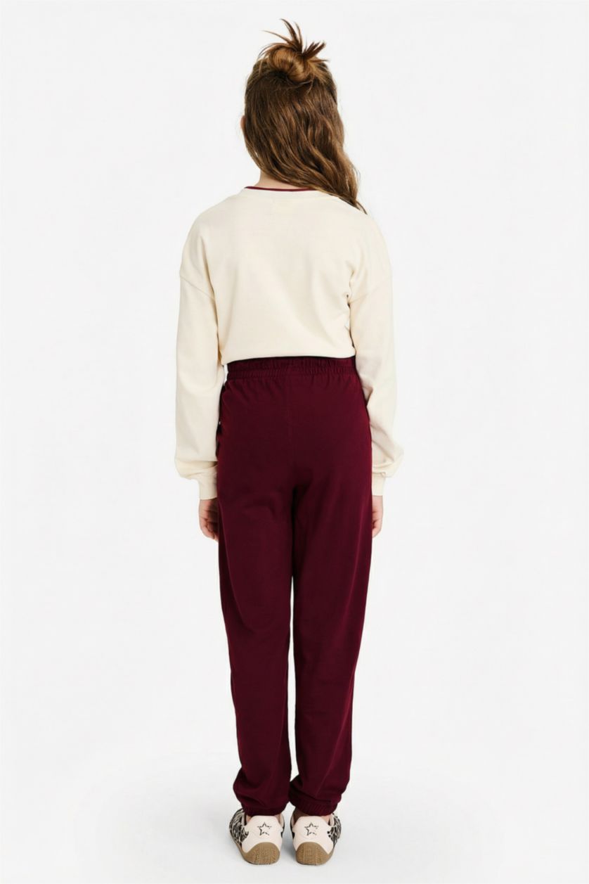 Girls & Teens Bordeaux Girl Jersey Jogging