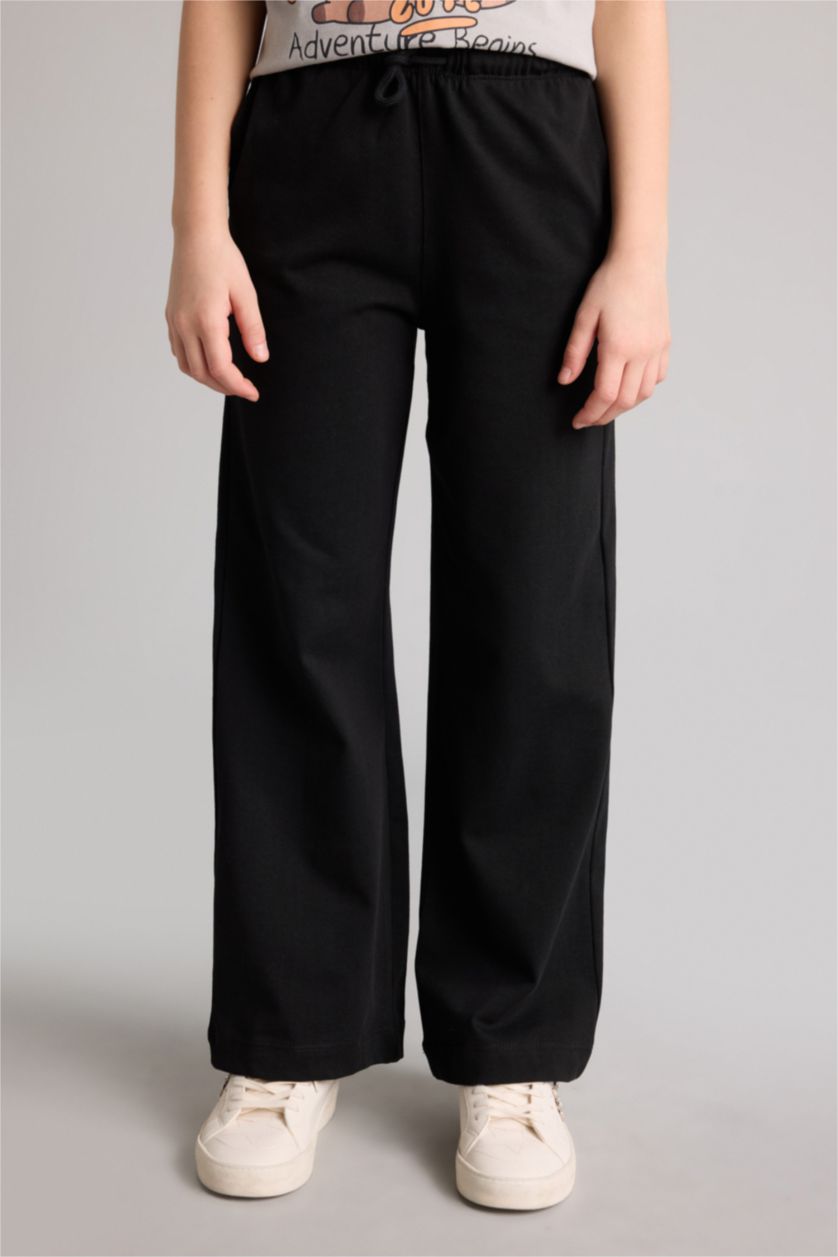 GIRLS & TEENS Black Girl Wide Leg Trousers