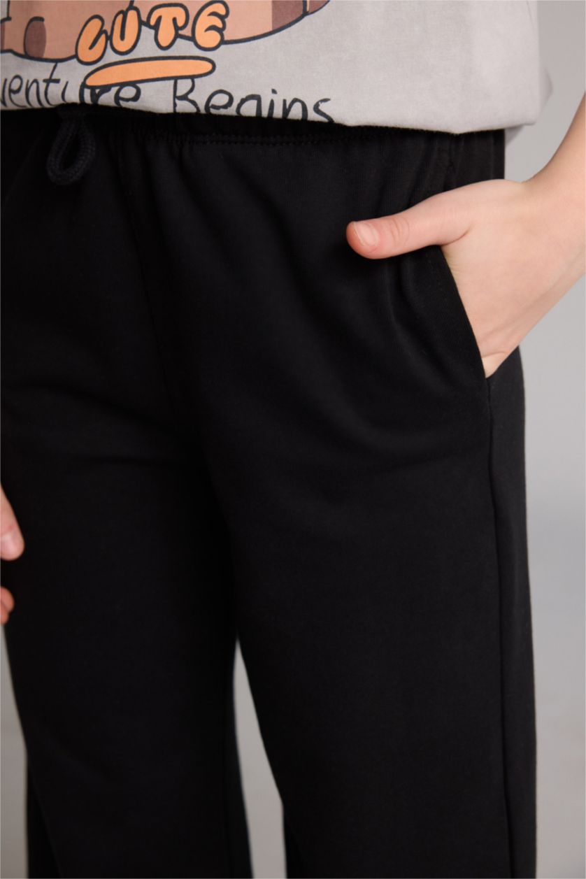 GIRLS & TEENS Black Girl Wide Leg Trousers