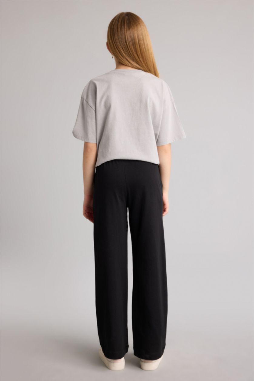 GIRLS & TEENS Black Girl Wide Leg Trousers