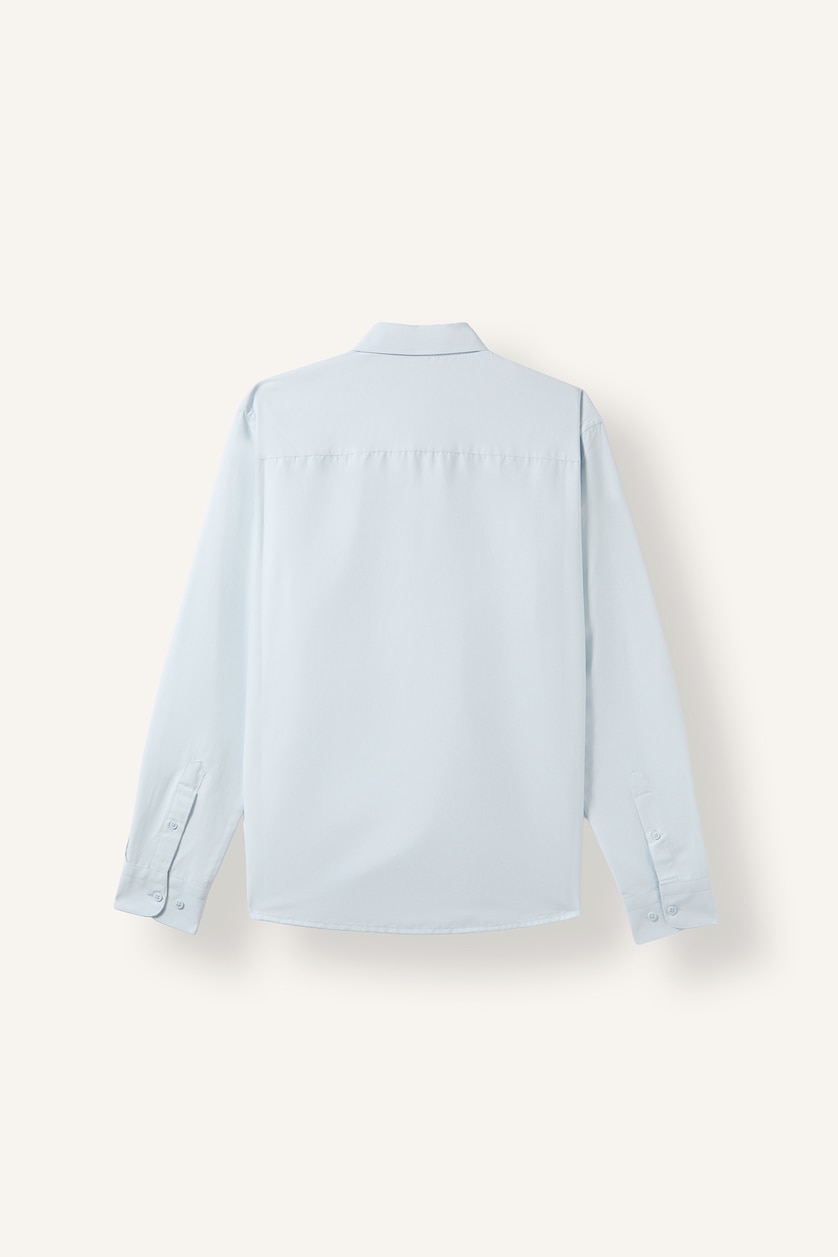 Erkek Açık Mavi Modern Fit Uzun Kollu Gömlek