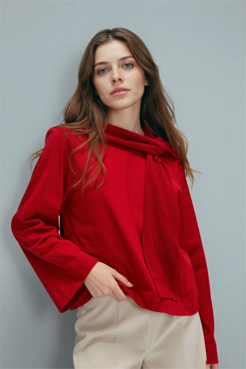 WOMAN Red Regular Fit T-Shirt Tunic