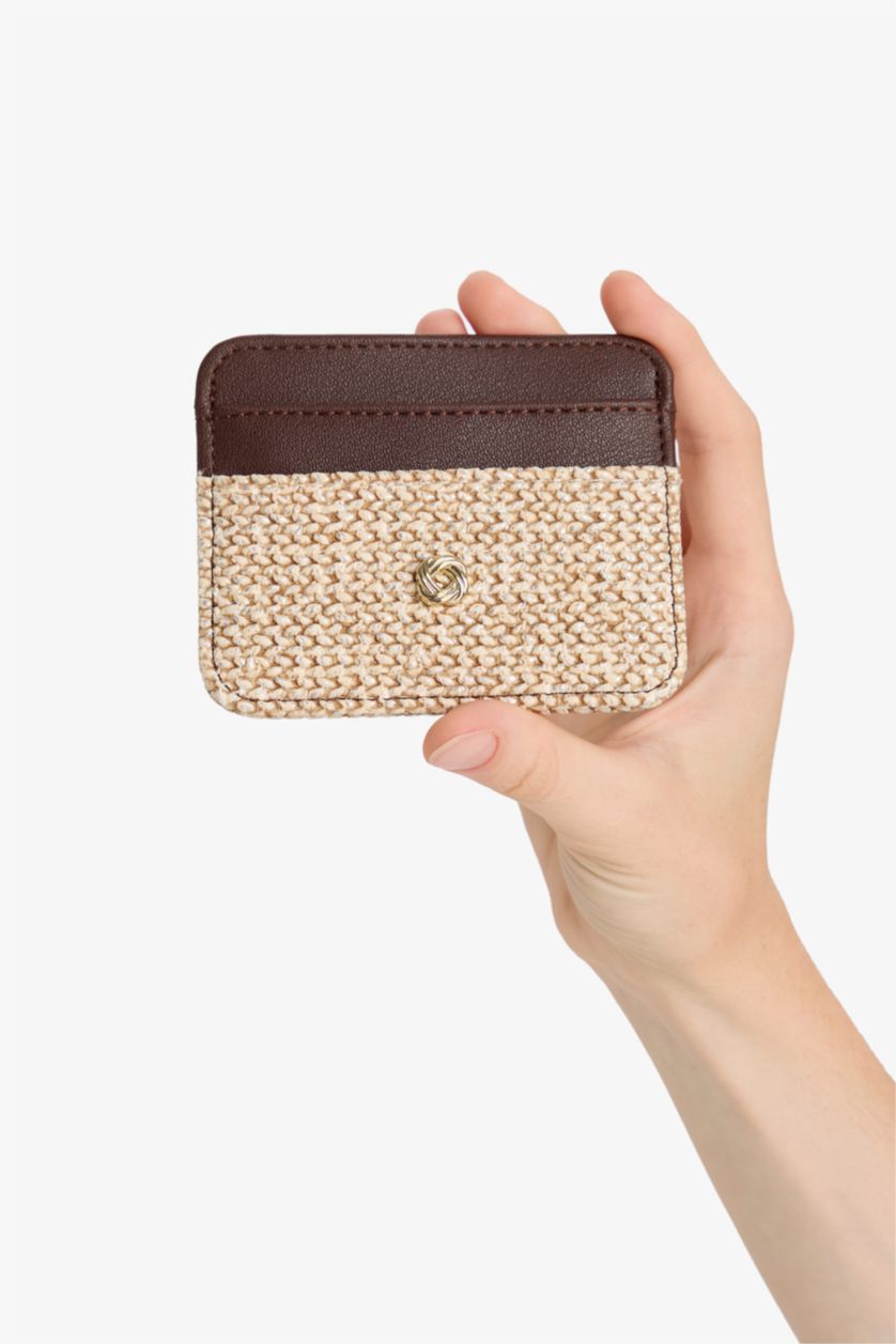 Kadın Koyu Kahve Kadın Suni Deri Kartlık