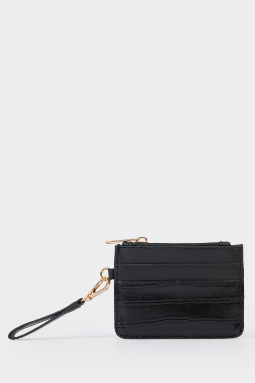 Kadın Siyah Kadın Suni Deri Kartlık