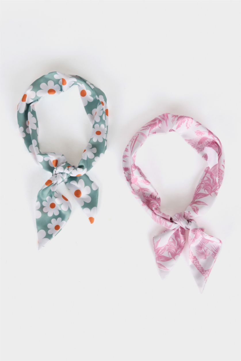 Kadın Karma Kadın Desenli 2'li Fular