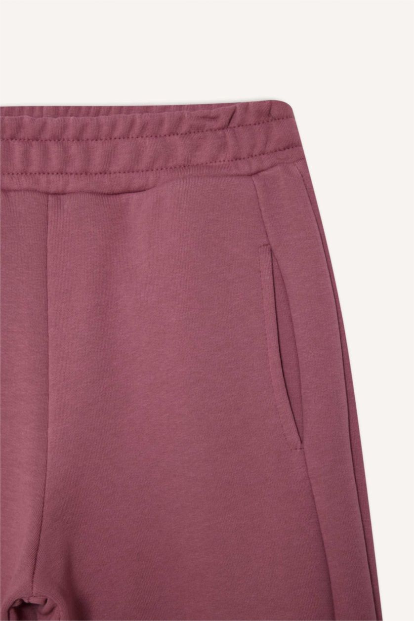 بنات وردي بنطرون بناتي وايد ليج برجل واسع