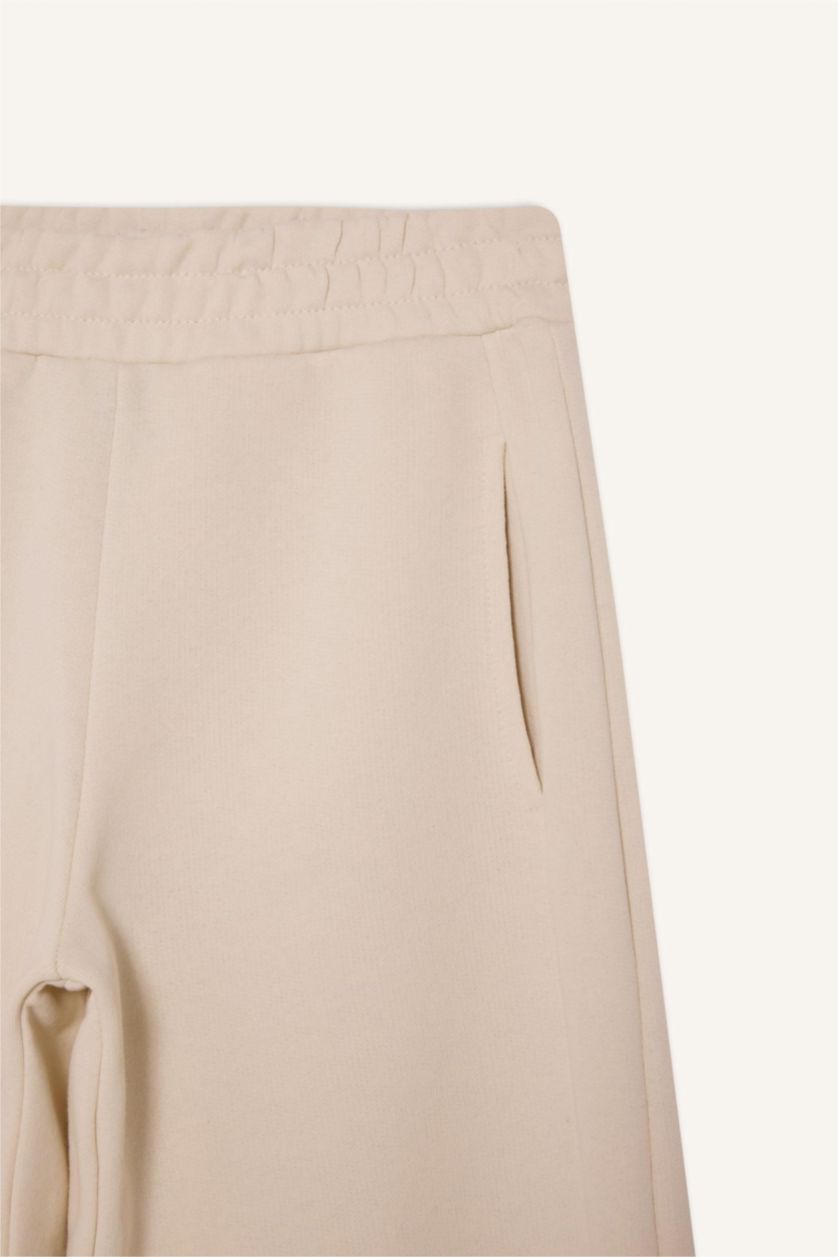 Девочки и подростки Бежевый Спортивные брюки Wide Leg для девочек