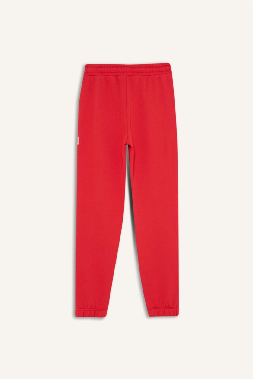 بنات أحمر بنطرون بناتي جوجر فيت