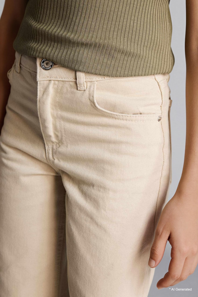 GIRLS & TEENS Stone Girl Gabardine Flared Trousers
