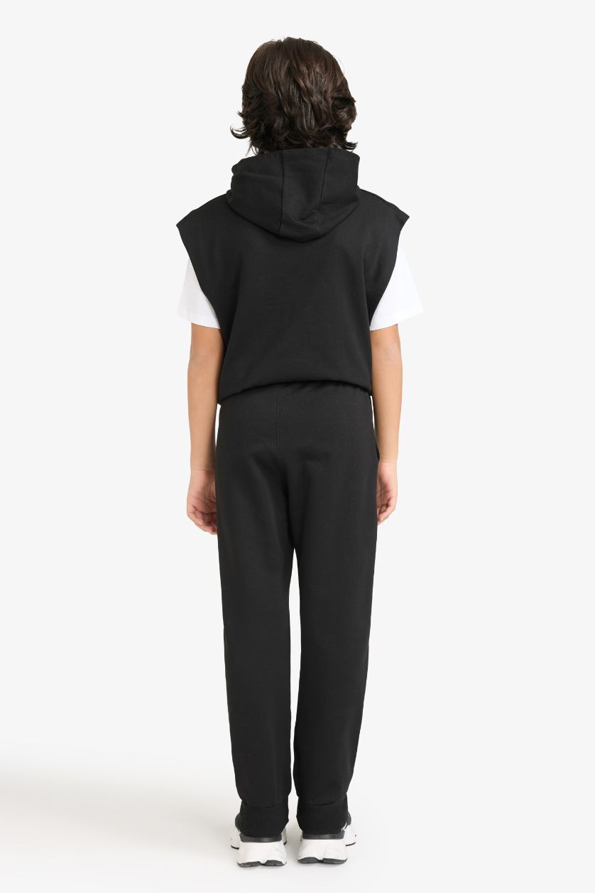 أولادي أسود طقم تيشيرت وسويت شيرت أولادي - 3 قطع