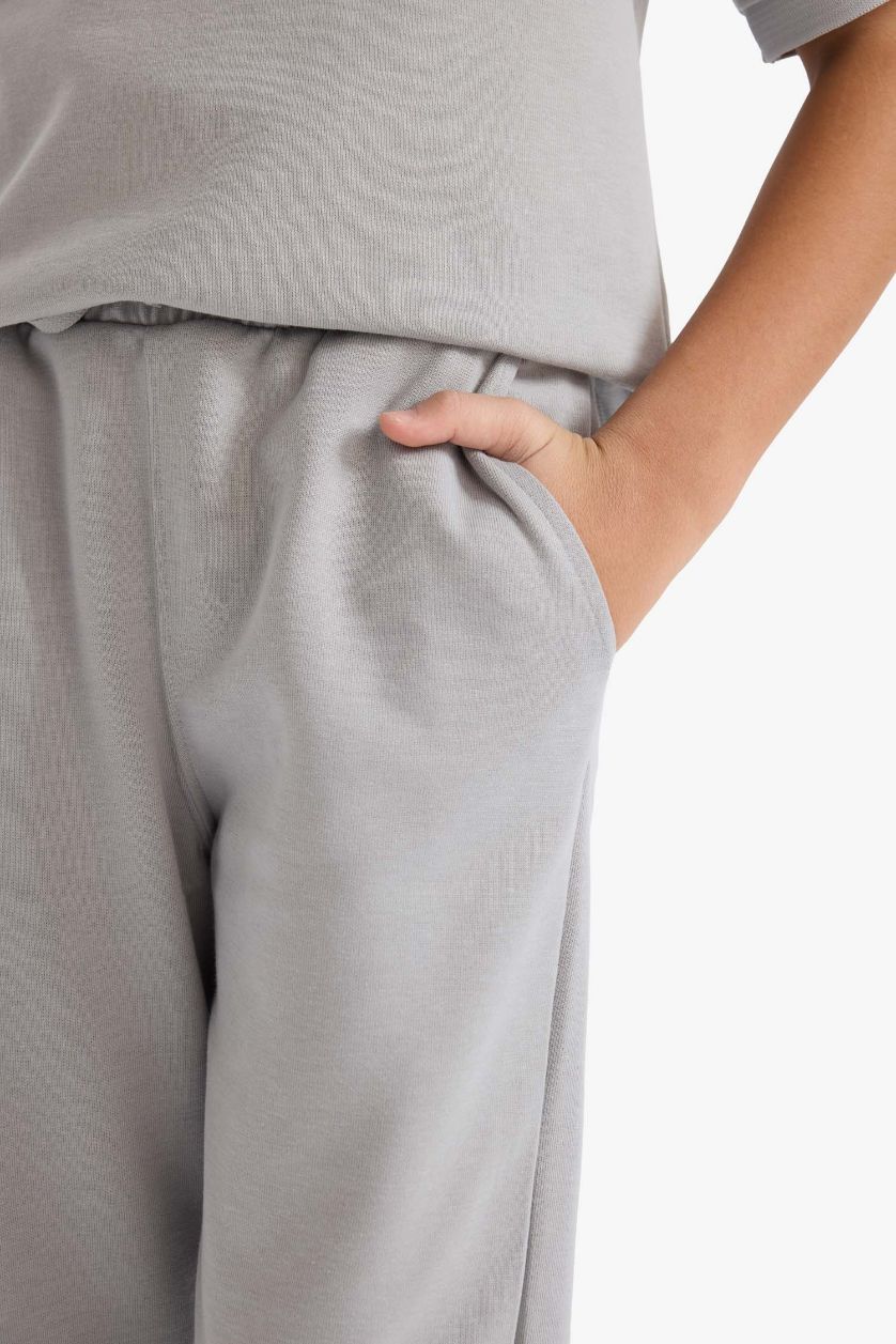 GARÇONS Gris Ensemble T-shirt à col polo et Pantalon pour garçon