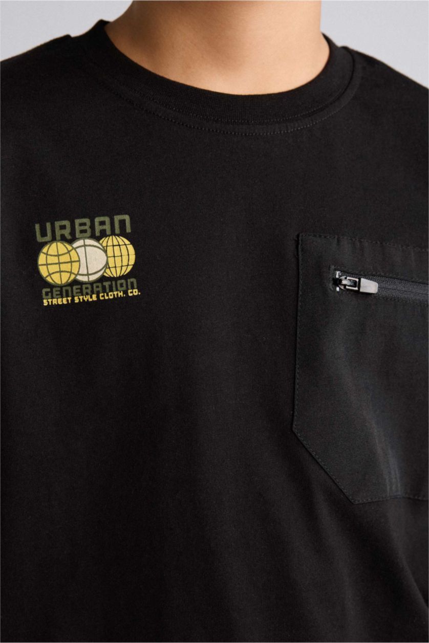 Мальчики и подростки Черный Комплект из 2 предметов для мальчиков