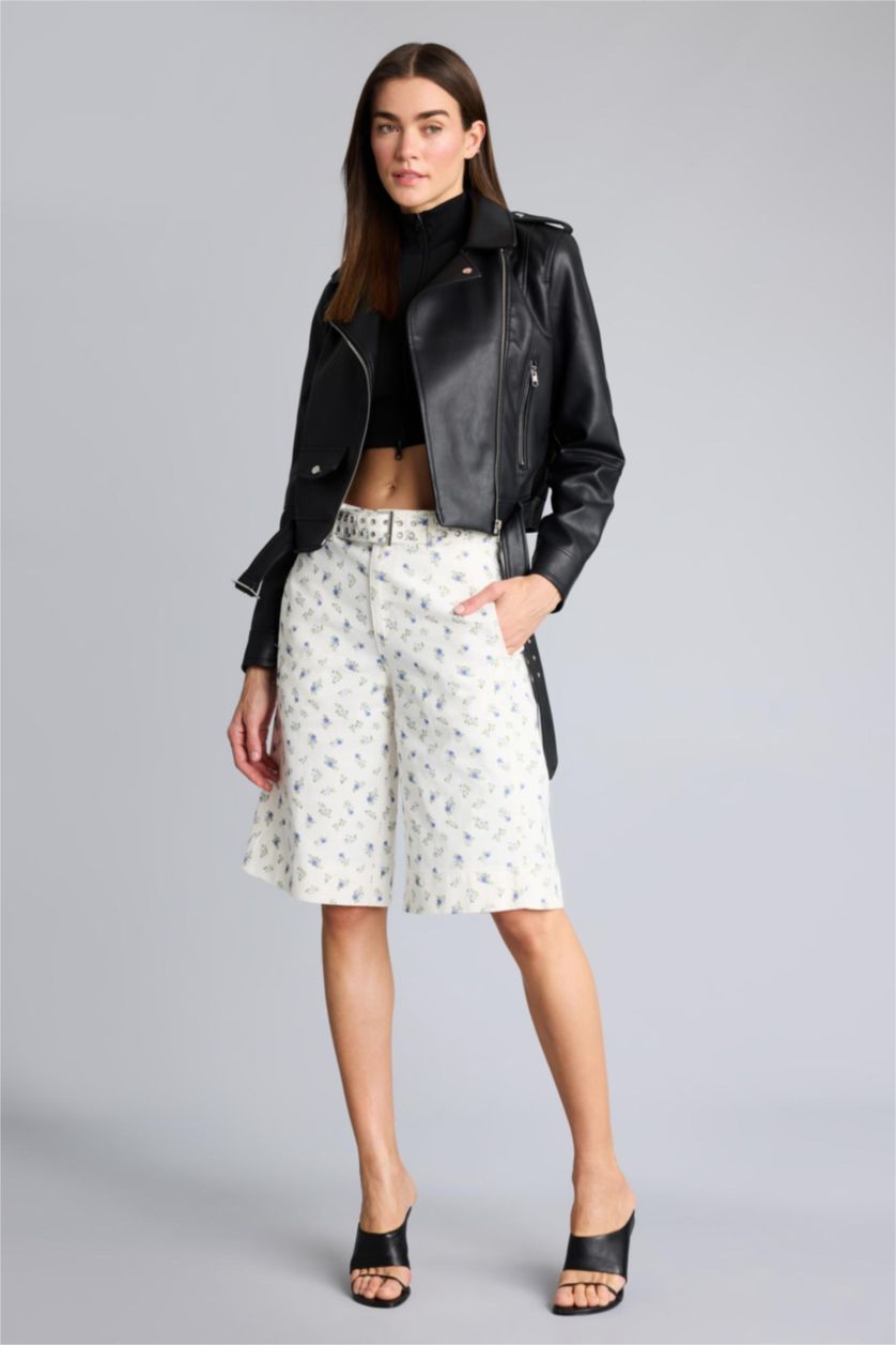 WOMAN Black Relax Fit Faux Leather Jacket